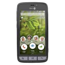 Doro 8030 Smartphone, Android, 4.5, 4G LTE, 8GB, SIM Free, Black